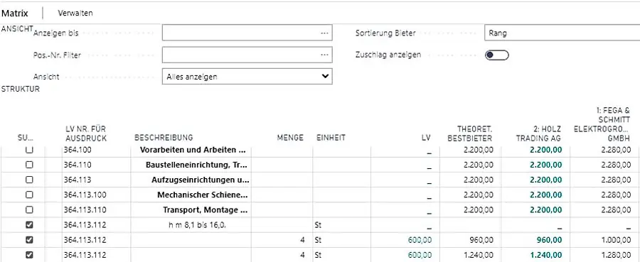 ERP-Bausoftware Megabau für Subunternehmermanagement in Microsoft Dynamics 365