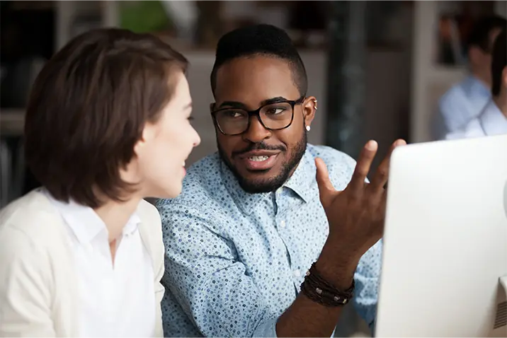 Content 2Personen Bildschirm