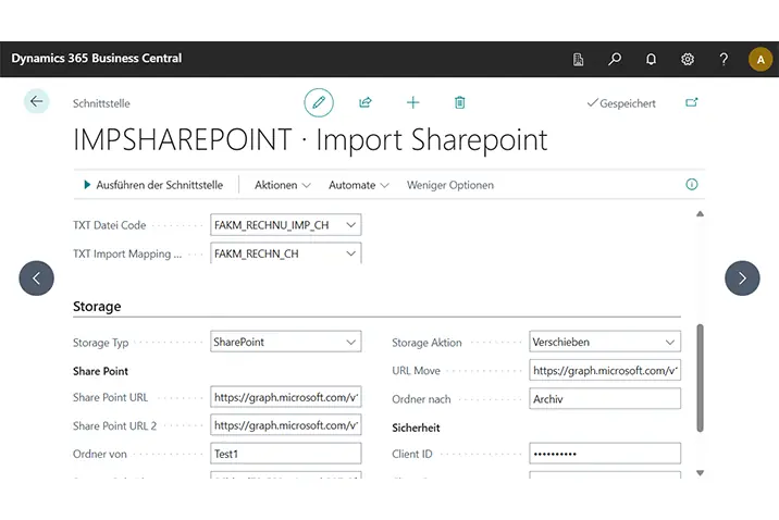 Content Apps Connect Storage Plus Share Point