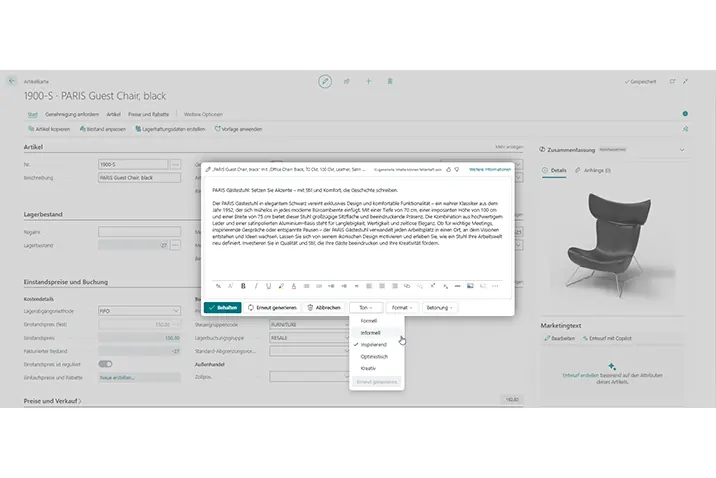 Content Business Central Screen2