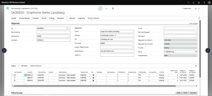 ERP Software Industrie Handel unitop Service