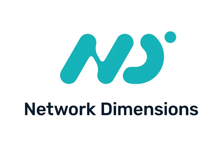 Network Dimensions Logo weiss