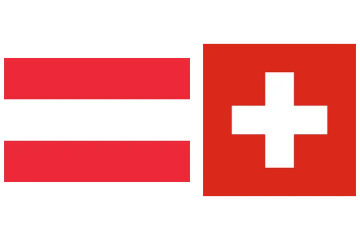 Flagge Schweiz Österreich