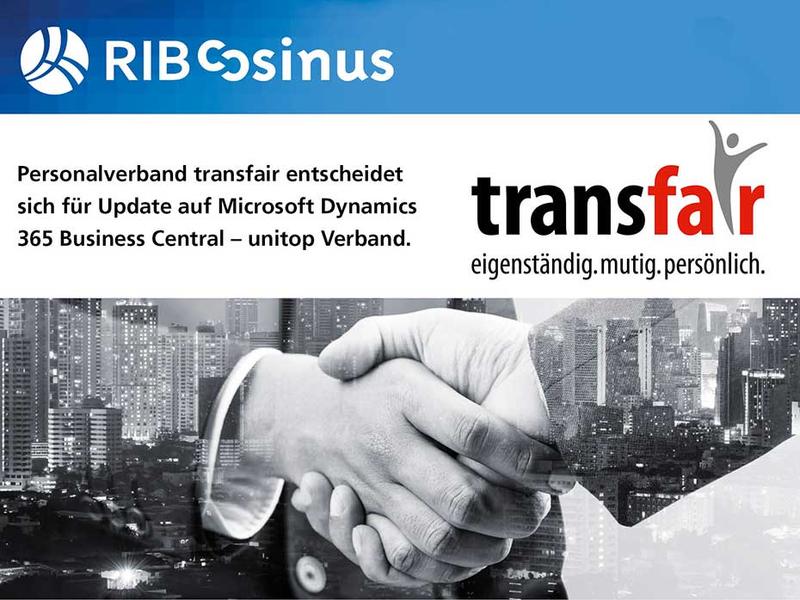 Update Microsoft Dynamics 365 Business Central Gewerkschaft transfair 