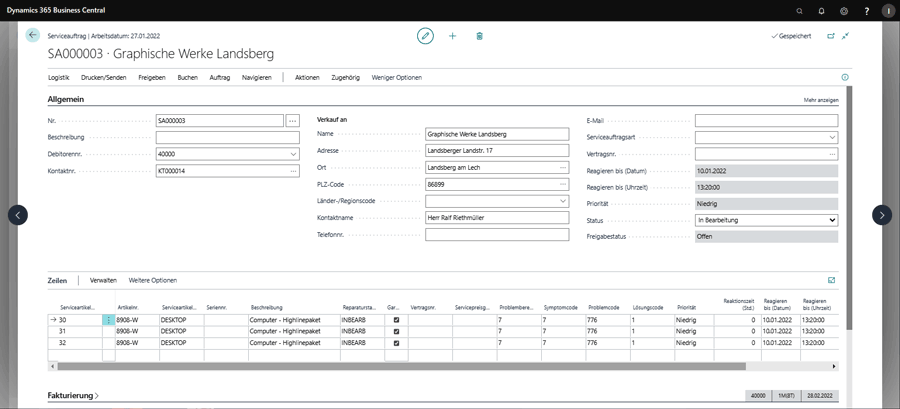 ERP Software Industrie unitop Service