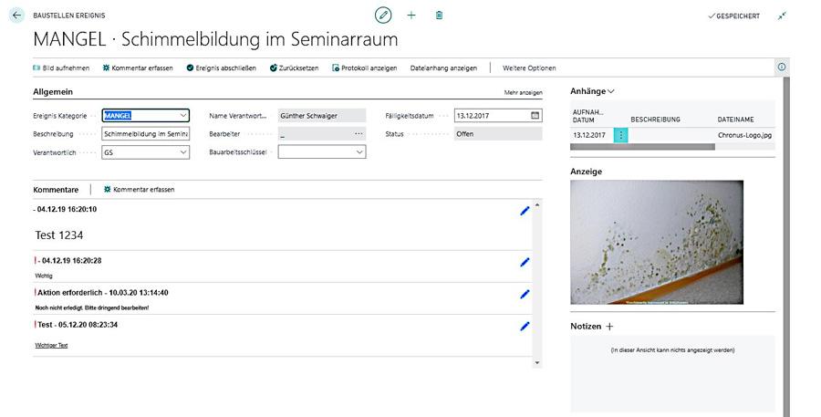 Bausoftware Megabau Baudokumentation in Microsoft Dynamics NAV für das Bauhaupt- und Nebengewerbe