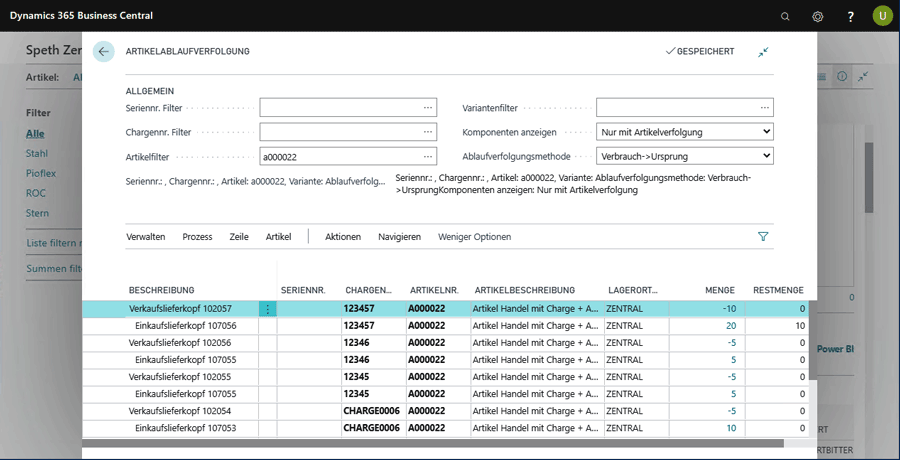 ERP Software Microsoft Dynamics NAV Seriennummerverwaltung Chargennummerverwaltung unitop Industrie