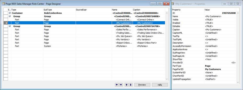 Schulung Microsoft Dynamics NAV Page Design Rollen Center